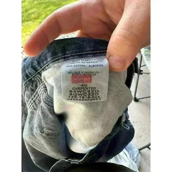 WRANGLER l Vintage blue jean dad JORTS l SIZE 40 - Picture 5 of 5